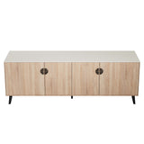 Haley Sideboard 78.7 in Natural & Nude in Natural and Nude SB002-NN Manhattan Comfort