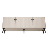 Haley Sideboard 78.7 in White & Black Marble  in White and Black Marble SB002-WB Manhattan Comfort