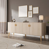 Haley Sideboard 78.7 in White in White SB002-WH Manhattan Comfort