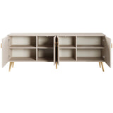 Haley Sideboard 78.7 in White in White SB002-WH Manhattan Comfort