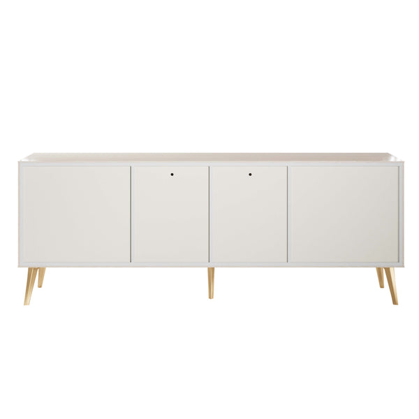 Haley Sideboard 78.7 in White in White SB002-WH Manhattan Comfort