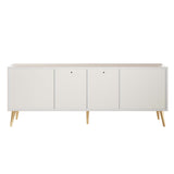 Haley Sideboard 78.7 in White in White SB002-WH Manhattan Comfort