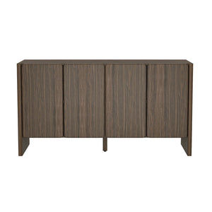 Manhattan Comfort Linda Modern 60" Sideboard - Elevated Storage Solution With Minimalist Design For Stylish Living Spaces Walnut Brown Mdp Sb008-br