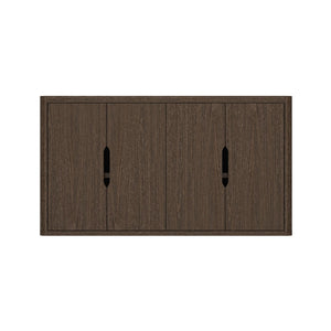 Manhattan Comfort Rivington Modern 60" Sideboard - Elegant Storage Solution With Adjustable Shelves For Any Space Walnut Mdp Sb009-br