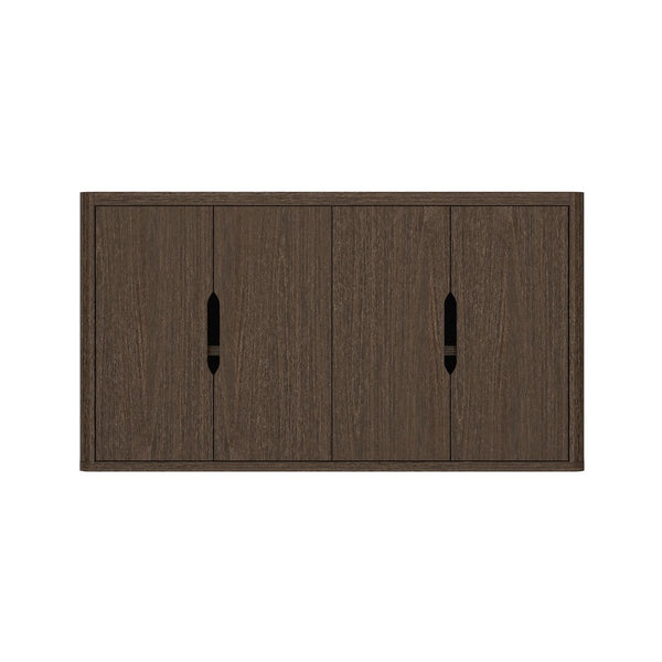 Manhattan Comfort Rivington Modern 60" Sideboard - Elegant Storage Solution With Adjustable Shelves For Any Space Walnut Mdp Sb009-br