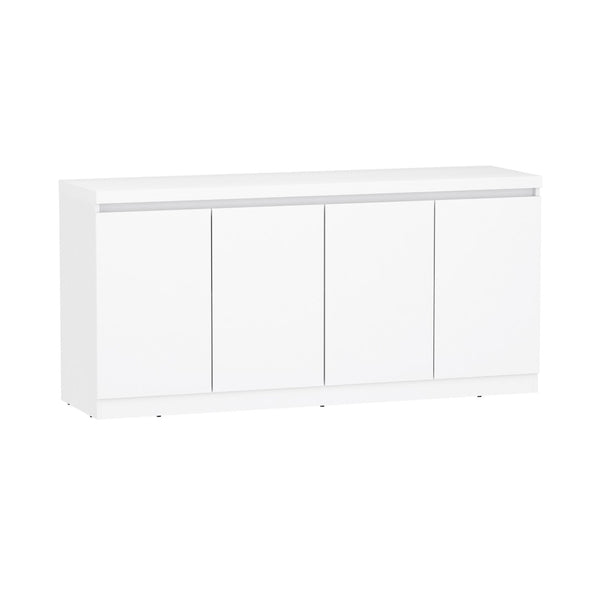 Manhattan Comfort Griffin Modern 62" Sideboard With Soft-close Doors And Spacious Shelving For Effortless Organization White Mdp Sb1006-wh