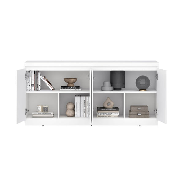 Manhattan Comfort Griffin Modern 62" Sideboard With Soft-close Doors And Spacious Shelving For Effortless Organization White Mdp Sb1006-wh