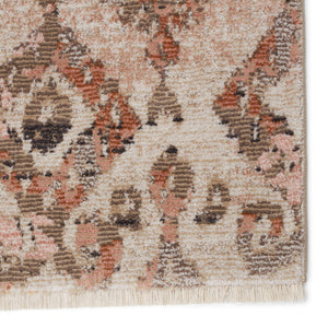 Jaipur Living Nikki Chu Sanaa Ikat Runner Rug Distressed African Motif Fringe Hallway Accent Tan 2'6"X8' RUG151381