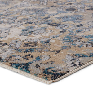 Jaipur Living Nikki Chu Sanaa Ikat Runner Rug Distressed African Motif Fringe Hallway Accent Blue 2'6"X8' RUG151386