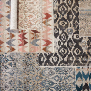 Jaipur Living Nikki Chu Sanaa Distressed Ikat Runner Rug Bohemian Fringe Trim Hallway Accent 7'10" x 11'1" RUG151387