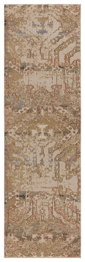 Jaipur Living Nikki Chu Sanaa Tribal Medallion Runner Rug Fringe Trim Polypropylene Hallway Accent RUG151396