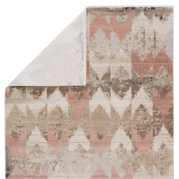 Jaipur Living Nikki Chu Sanaa Chevron Runner Rug Distressed African Fringe Hallway Accent Beige 2'6"X8' RUG151411