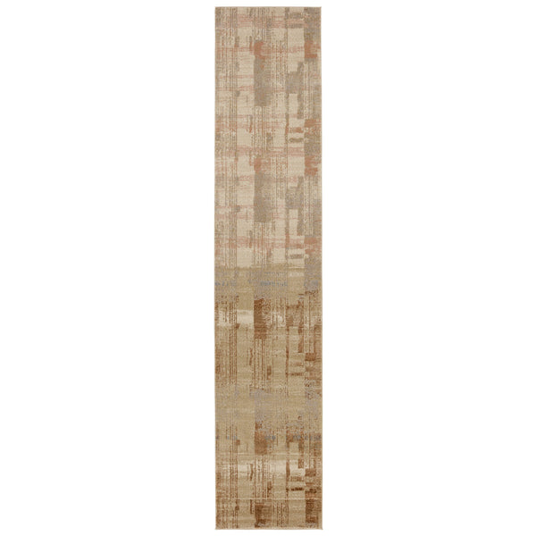 Jaipur Living Nikki Chu Jaipur Sanaa Abstract Runner Rug Bohemian Fringe Polypropylene Hallway Accent 2'6"X12' RUG151415