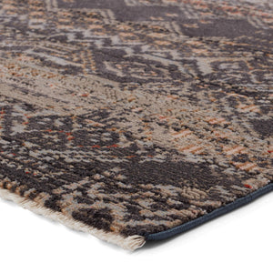 Jaipur Living Nikki Chu Sanaa Tribal Runner Rug Polypropylene Geometric Fringe Hallway Accent Black RUG151426
