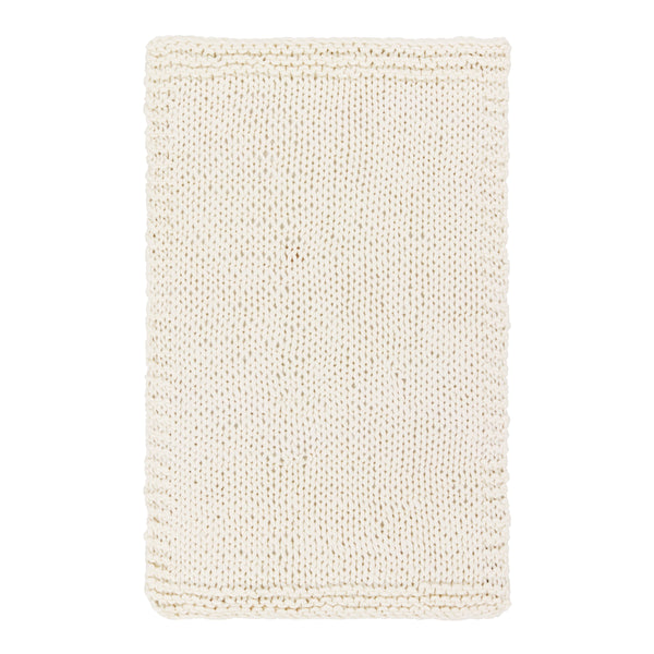 Jaipur Living Nikki Chu Sublime Chunky Knit Acrylic Throw Scandinavian Hygge Cozy Sofa Accent Ivory THR100332