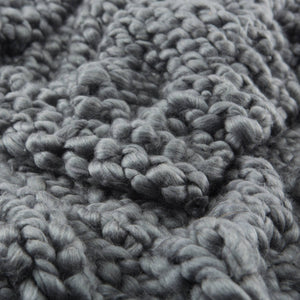 Jaipur Living Nikki Chu Sublime Chunky Knit Acrylic Throw Scandinavian Hygge Cozy Sofa Accent Gray THR100334