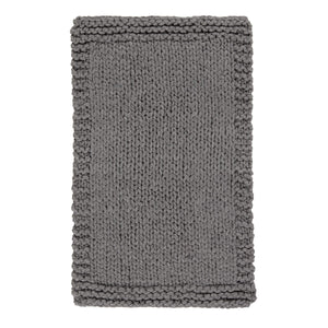 Jaipur Living Nikki Chu Sublime Chunky Knit Acrylic Throw Scandinavian Hygge Cozy Sofa Accent Gray THR100334