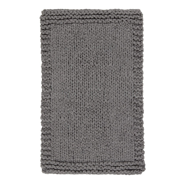 Jaipur Living Nikki Chu Sublime Chunky Knit Acrylic Throw Scandinavian Hygge Cozy Sofa Accent Gray THR100334