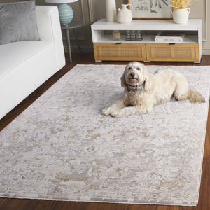 Safavieh Sabrina 841a Area Rug - Timeless Elegance In Ivory And Grey For A Sophisticated Home Decor Upgrade Ivory ,Grey 80% Polyester,20% Viscose Sbr841a-5