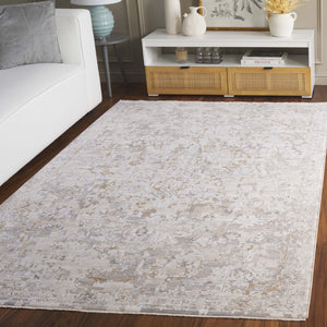 Safavieh Sabrina 841a Area Rug - Timeless Elegance In Ivory And Grey For A Sophisticated Home Decor Upgrade Ivory ,Grey 80% Polyester,20% Viscose Sbr841a-5