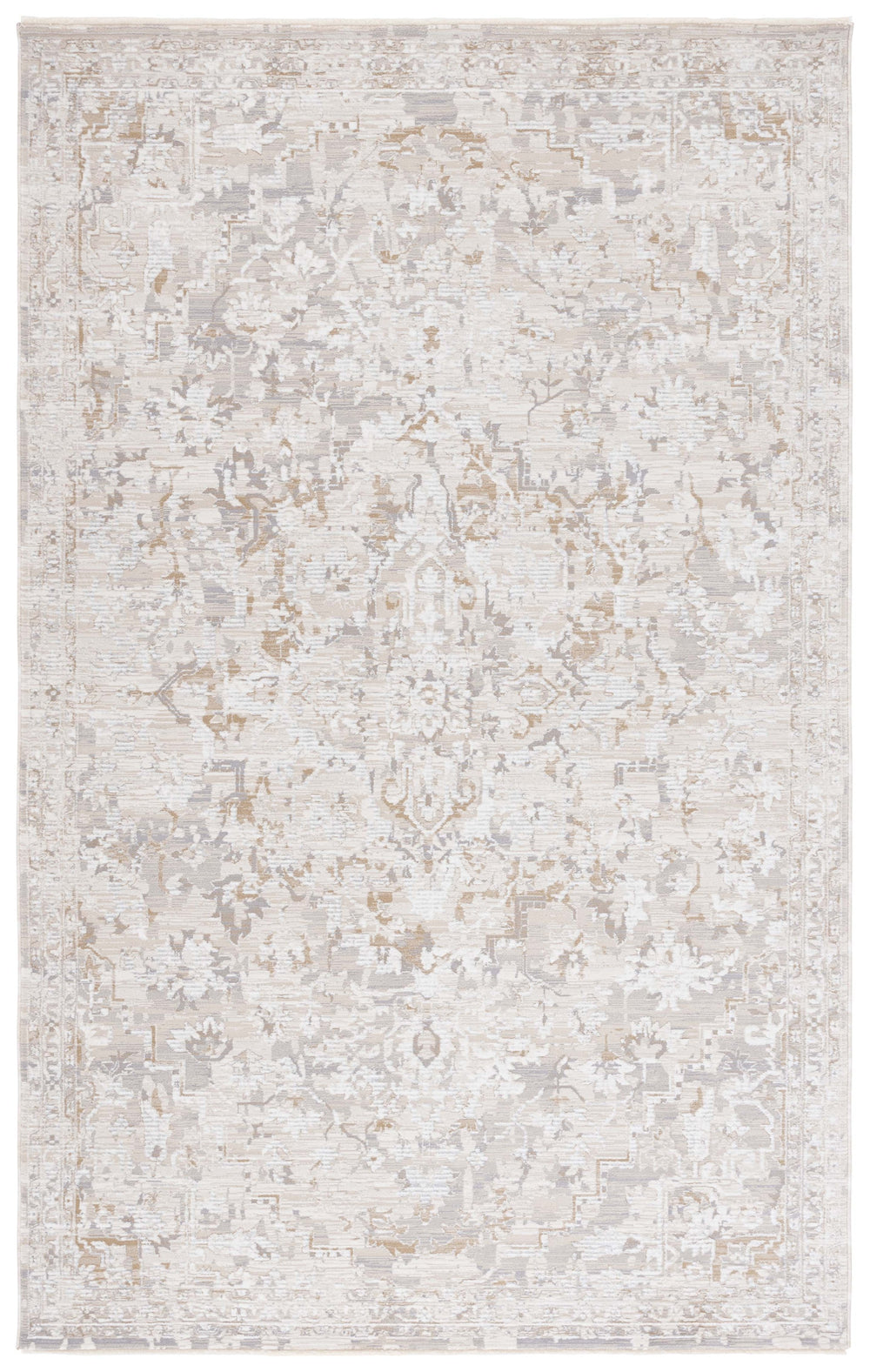 Safavieh Sabrina 841a Area Rug - Timeless Elegance In Ivory And Grey For A Sophisticated Home Decor Upgrade Ivory ,Grey 80% Polyester,20% Viscose Sbr841a-5
