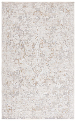 Safavieh Sabrina 841a Area Rug - Timeless Elegance In Ivory And Grey For A Sophisticated Home Decor Upgrade Ivory ,Grey 80% Polyester,20% Viscose Sbr841a-5