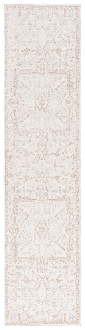 Safavieh Sabrina Exquisite Area Rug In Soft Hues, Power-loomed Elegance With Intricate Design For Any Room Ivory ,Grey 80% Polyester,20% Viscose Sbr842a-9