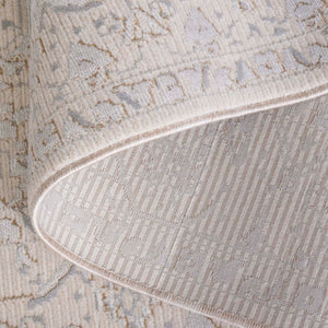 Safavieh Sabrina Exquisite Area Rug In Soft Hues, Power-loomed Elegance With Intricate Design For Any Room Ivory ,Grey 80% Polyester,20% Viscose Sbr842a-9