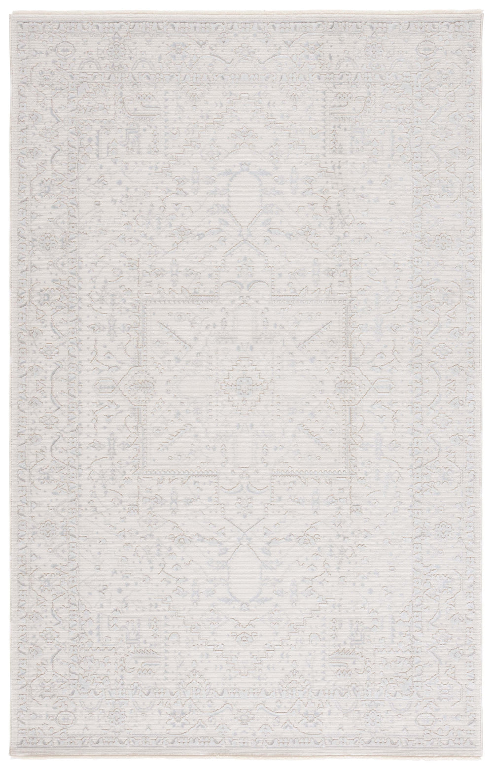 Safavieh Sabrina Exquisite Area Rug In Soft Hues, Power-loomed Elegance With Intricate Design For Any Room Ivory ,Grey 80% Polyester,20% Viscose Sbr842a-9