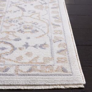 Safavieh Sabrina Exquisite Area Rug In Soft Hues, Power-loomed Elegance With Intricate Design For Any Room Ivory ,Grey 80% Polyester,20% Viscose Sbr842a-9