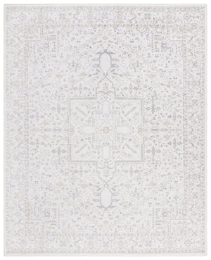 Safavieh Sabrina Exquisite Area Rug In Soft Hues, Power-loomed Elegance With Intricate Design For Any Room Ivory ,Grey 80% Polyester,20% Viscose Sbr842a-9