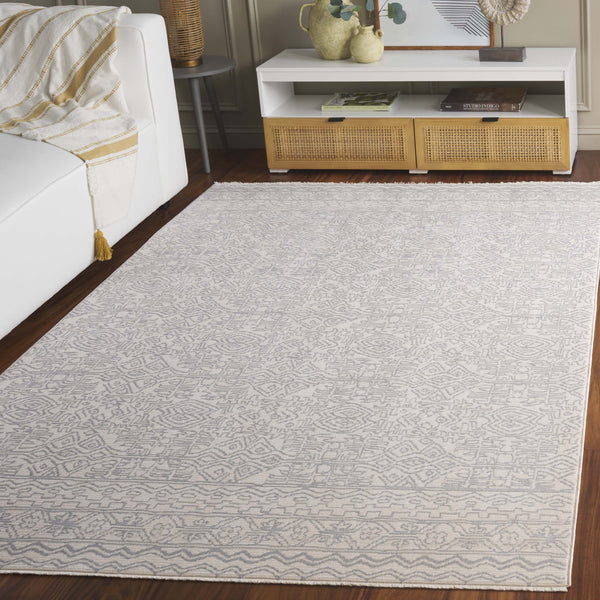 Safavieh Sabrina Area Rug: Timeless Elegance Meets Modern Sophistication For Your Stylish Living Space Ivory ,Grey 80% Polyester,20% Viscose Sbr843a-8