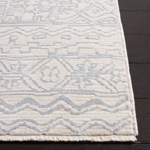 Safavieh Sabrina Area Rug: Timeless Elegance Meets Modern Sophistication For Your Stylish Living Space Ivory ,Grey 80% Polyester,20% Viscose Sbr843a-8