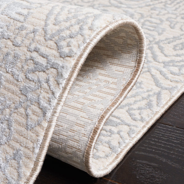 Safavieh Sabrina Area Rug: Timeless Elegance Meets Modern Sophistication For Your Stylish Living Space Ivory ,Grey 80% Polyester,20% Viscose Sbr843a-8