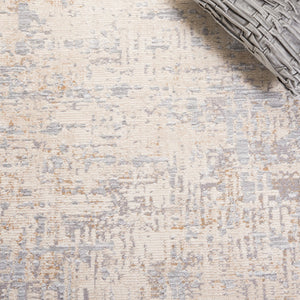 Safavieh Sabrina Elegant Area Rug For Living Space - Luxurious Softness, Durable Design & Modern Style Ivory ,Grey 80% Polyester,20% Viscose Sbr844a-5r