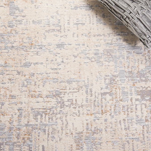 Safavieh Sabrina Elegant Area Rug For Living Space - Luxurious Softness, Durable Design & Modern Style Ivory ,Grey 80% Polyester,20% Viscose Sbr844a-5r