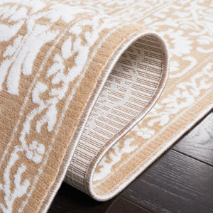 Safavieh Sabrina Transitional Area Rug - Luxurious Gold And Ivory Design For Timeless Living Room Elegance Gold ,Ivory 80% Polyester,20% Viscose Sbr847d-210