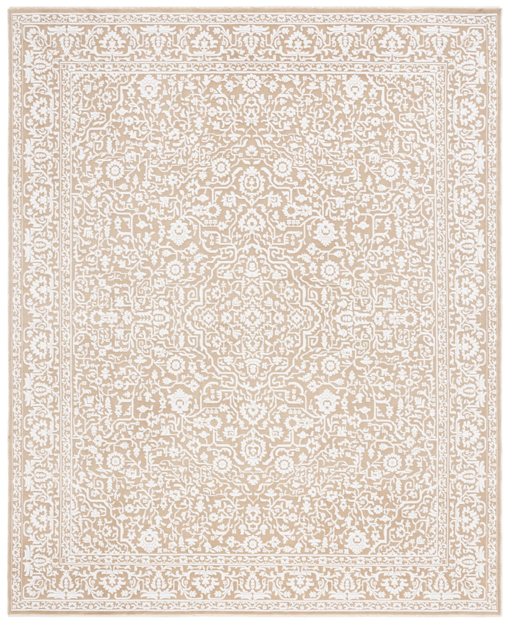 Safavieh Sabrina Transitional Area Rug - Luxurious Gold And Ivory Design For Timeless Living Room Elegance Gold ,Ivory 80% Polyester,20% Viscose Sbr847d-210