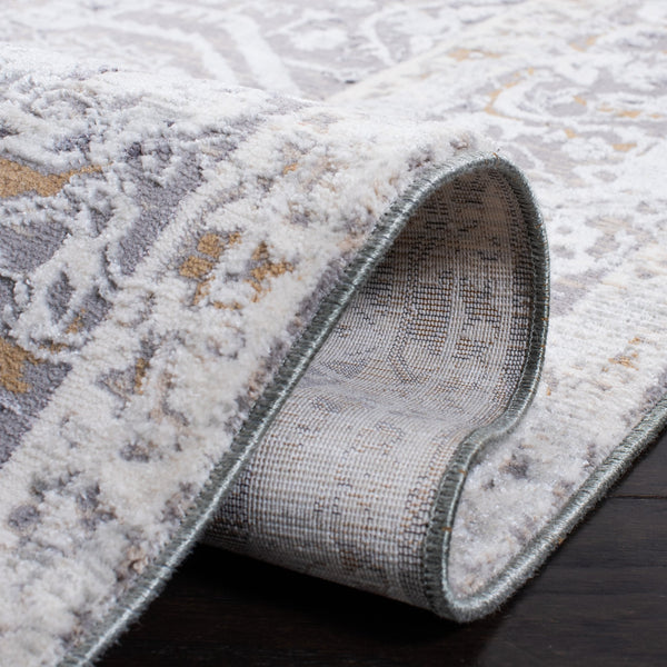 Safavieh Sabrina Exquisite Traditional Area Rug With Antique Floral Motifs For Timeless Elegance And Style Ivory ,Light Grey Polyester Sbrl834b-28