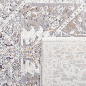 Safavieh Sabrina Exquisite Traditional Area Rug With Antique Floral Motifs For Timeless Elegance And Style Ivory ,Light Grey Polyester Sbrl834b-28