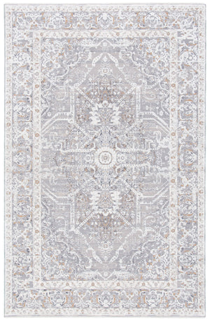Safavieh Sabrina Exquisite Traditional Area Rug With Antique Floral Motifs For Timeless Elegance And Style Ivory ,Light Grey Polyester Sbrl834b-28