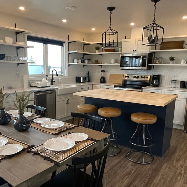 Lh Imports Bowie Stool - Stylish Adjustable Height Design With Durable Top Grain Leather And Iron Base Brown Iron,Leather,Polyester Fiber,Pu Foam Sbs49-08tl