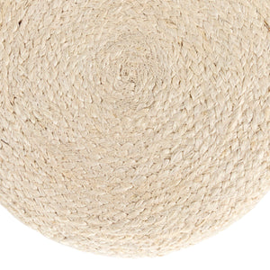 Jaipur Living Jaipur Living Bleached Jute Accent Stool with Wood Legs for Bohemian Organic Rooms ACF100015