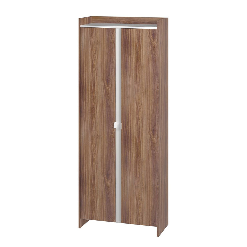 Ratzer Storage Cabinet in Brown and White SC-317AMC192 Manhattan Comfort