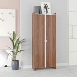 Ratzer Storage Cabinet in Brown and White SC-317AMC192 Manhattan Comfort