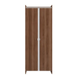 Ratzer Storage Cabinet in Brown and White SC-317AMC192 Manhattan Comfort