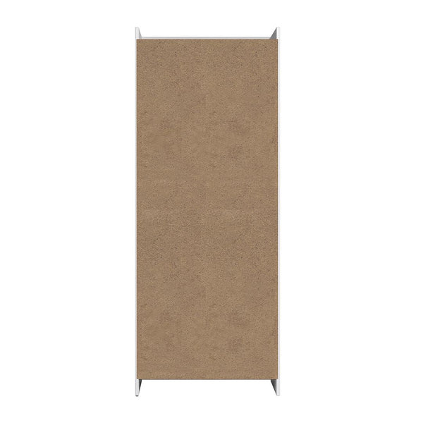 Ratzer Storage Cabinet in White and Brown SC-317AMC193 Manhattan Comfort