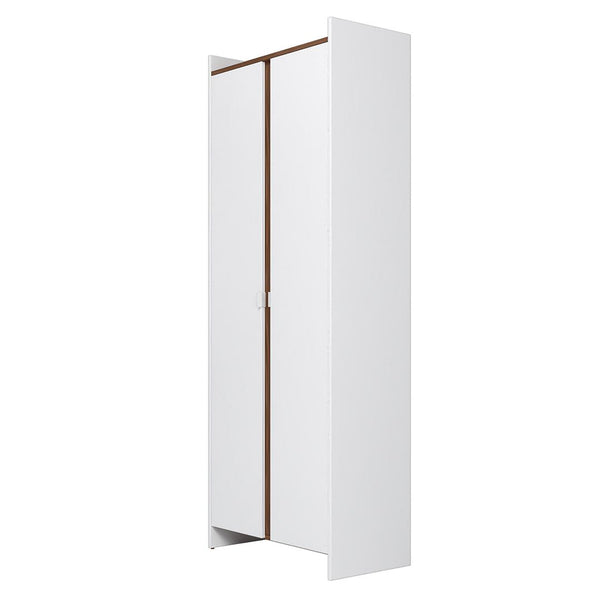Ratzer Storage Cabinet in White and Brown SC-317AMC193 Manhattan Comfort