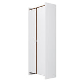 Ratzer Storage Cabinet in White and Brown SC-317AMC193 Manhattan Comfort