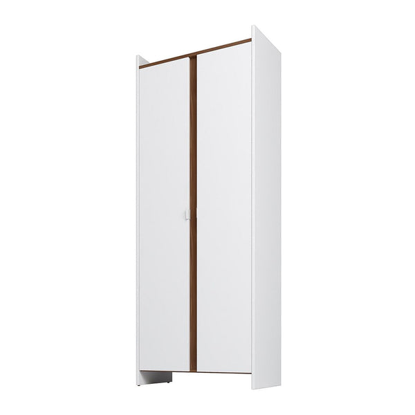 Ratzer Storage Cabinet in White and Brown SC-317AMC193 Manhattan Comfort